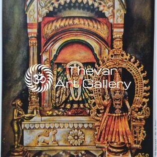 Artist Silpi vintage print - Thevar art gallery