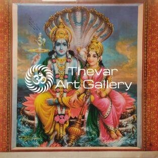 Lakshmi Narayan vintage print - Thevar art gallery