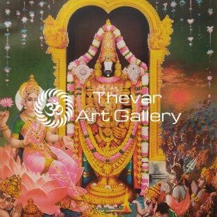 Lakshmi venkateswar vintage print - Thevar art gallery