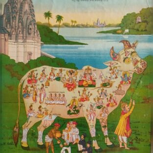 Artist Ravi Varma antique vintage print - Thevar art gallery