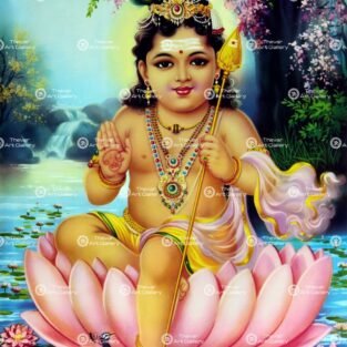 Artist C.Kondiah raju antique Vintage print - Thevar art gallery