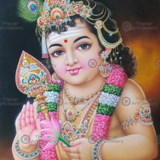 Artist Ma.Baskar antique vintage paintings - Thevar art gallery