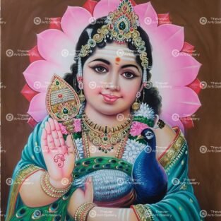 Artist Ma.Baskar antique vintage paintings - Thevar art gallery