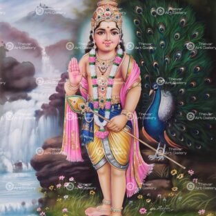 Artist Ma.Baskar antique vintage paintings - Thevar art gallery