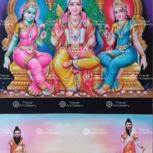 Artist Ma.Baskar antique vintage paintings - Thevar art gallery