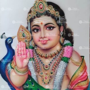 Artist Ma.Baskar antique vintage paintings - Thevar art gallery