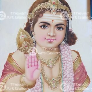 Artist Ma.Baskar antique vintage paintings - Thevar art gallery