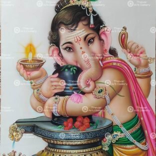 Artist Ma.Baskar antique vintage paintings - Thevar art gallery