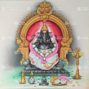 Artist Ma.Baskar antique vintage paintings - Thevar art gallery