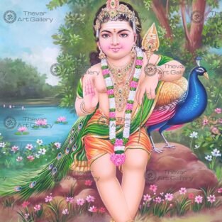 Artist Ma.Baskar antique vintage paintings - Thevar art gallery