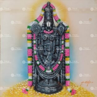Artist Ma.Baskar antique vintage paintings - Thevar art gallery