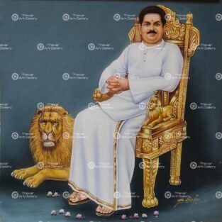Artist Ma.Baskar antique vintage paintings - Thevar art gallery
