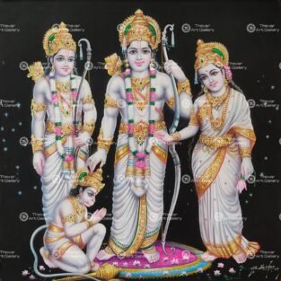 Artist Ma.Baskar antique vintage paintings - Thevar art gallery