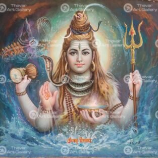 Artist Indra Sharma antique vintage paintings - Thevar art gallery