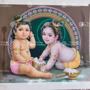 Artist Indra Sharma antique vintage paintings - Thevar art gallery