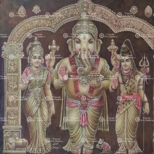 Artist Silpi Ganesh antique vintage paintings - Thevar art gallery
