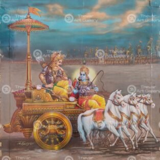 Artist Mu.Ramalingam antique vintage paintings - Thevar Art Gallery