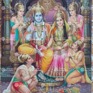 Artist Sapar Bros antique vintage paintings - Thevar art gallery