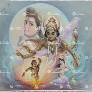 Artist Sapar Bros antique vintage paintings - Thevar art gallery