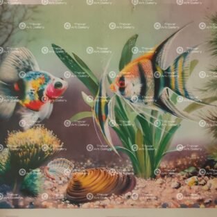 Artist Mu.Ramalingam antique vintage print - Thevar art gallery