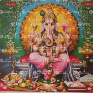 Artist Mu.Ramalingam antique vintage print - Thevar art gallery