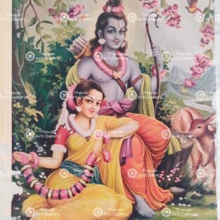 Artist B.G.Sharma antique Vintage print - Thevar art gallery