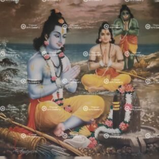 Artist Mu.Ramalingam antique vintage print - Thevar art gallery