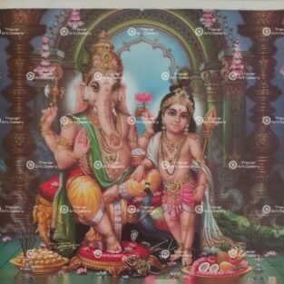 Artist Mu.Ramalingam antique vintage print - Thevar art gallery