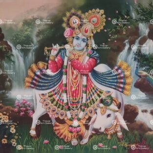 Artist Mu.Ramalingam antique vintage print - Thevar art gallery