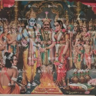 Artist Mu.Ramalingam antique vintage print - Thevar art gallery