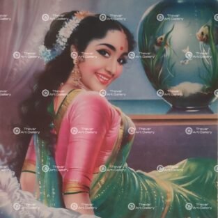 Artist Mu.Ramalingam antique vintage print - Thevar art gallery