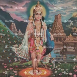 Artist Mu.Ramalingam antique vintage print - Thevar art gallery