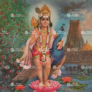 Artist Mu.Ramalingam antique vintage print - Thevar art gallery