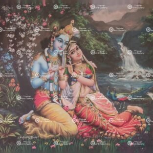 Artist Mu.Ramalingam antique vintage print - Thevar art gallery