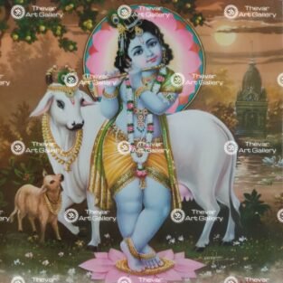 Krishna antique Vintage print - Thevar art gallery