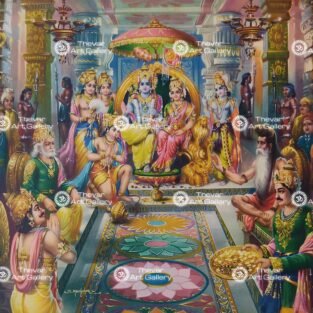 Artist S.Murugakani antique Vintage print - Thevar art gallery