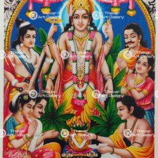 Artist S.Murugakani antique Vintage print - Thevar art gallery