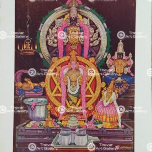 Artist Silpi antique Vintage print - Thevar art gallery
