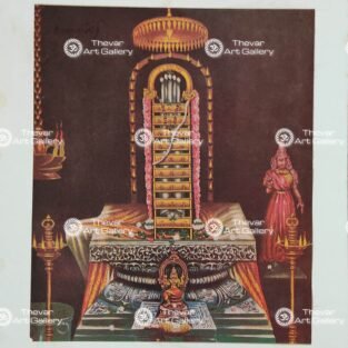 Artist Silpi antique Vintage print - Thevar art gallery