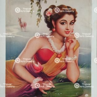 Artist Mulgaonkar antique Vintage print - Thevar art gallery