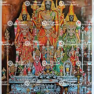 Artist Silpi antique Vintage print - Thevar art gallery