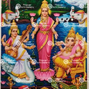Artist V.Krishnamoorthy antique Vintage print - Thevar art gallery