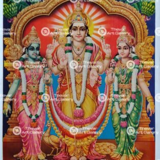 Artist V.Krishnamoorthy antique Vintage print - Thevar art gallery