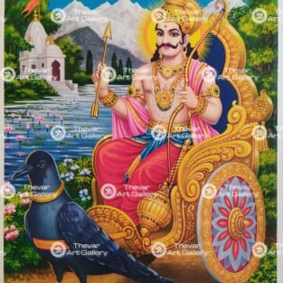 Artist V.Krishnamoorthy antique Vintage print - Thevar art gallery