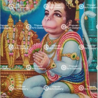 Artist V.Krishnamoorthy antique Vintage print - Thevar art gallery