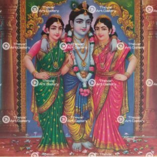 Artist M.C.Jegannath antique Vintage print - Thevar art gallery