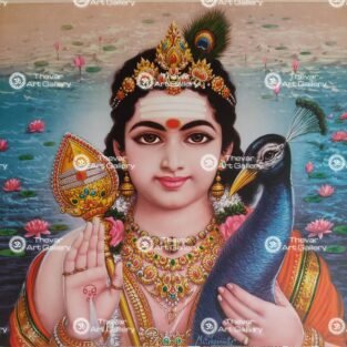 Artist M.C.Jegannath antique Vintage print - Thevar art gallery