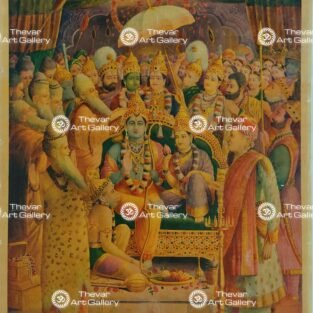 Ravi Varma antique Vintage print - Thevar art gallery