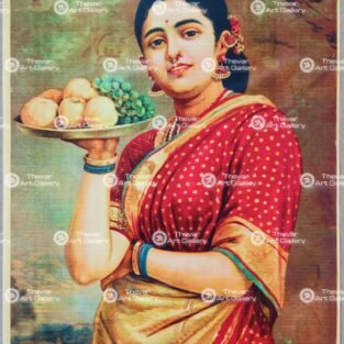 Artist Raju Bros antique Vintage print - Thevar art gallery