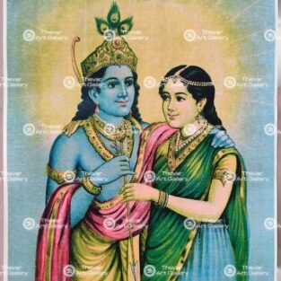 Artist Artist Ravi varma antique Vintage print - Thevar art gallery